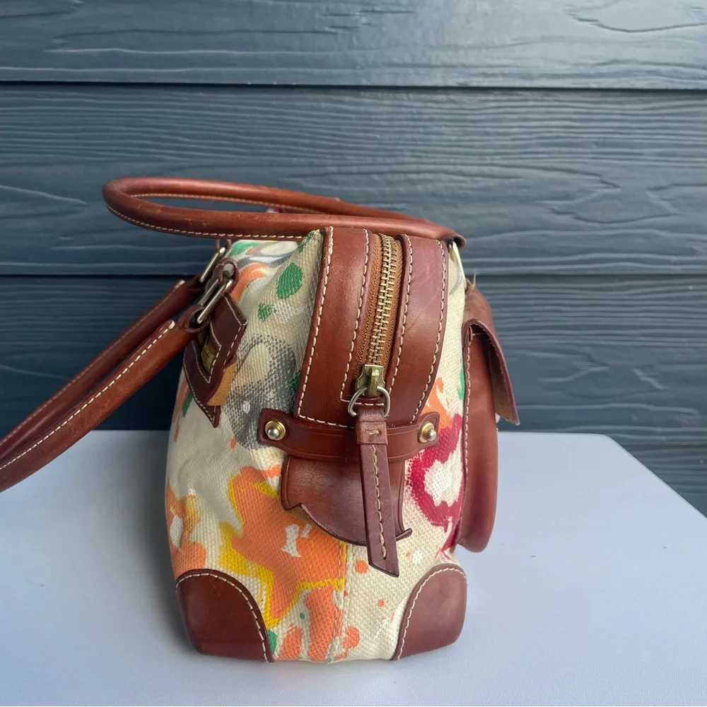 DOONEY & BOURKE Y2K Graffiti Shoulder Tote Pocket Bag Boston